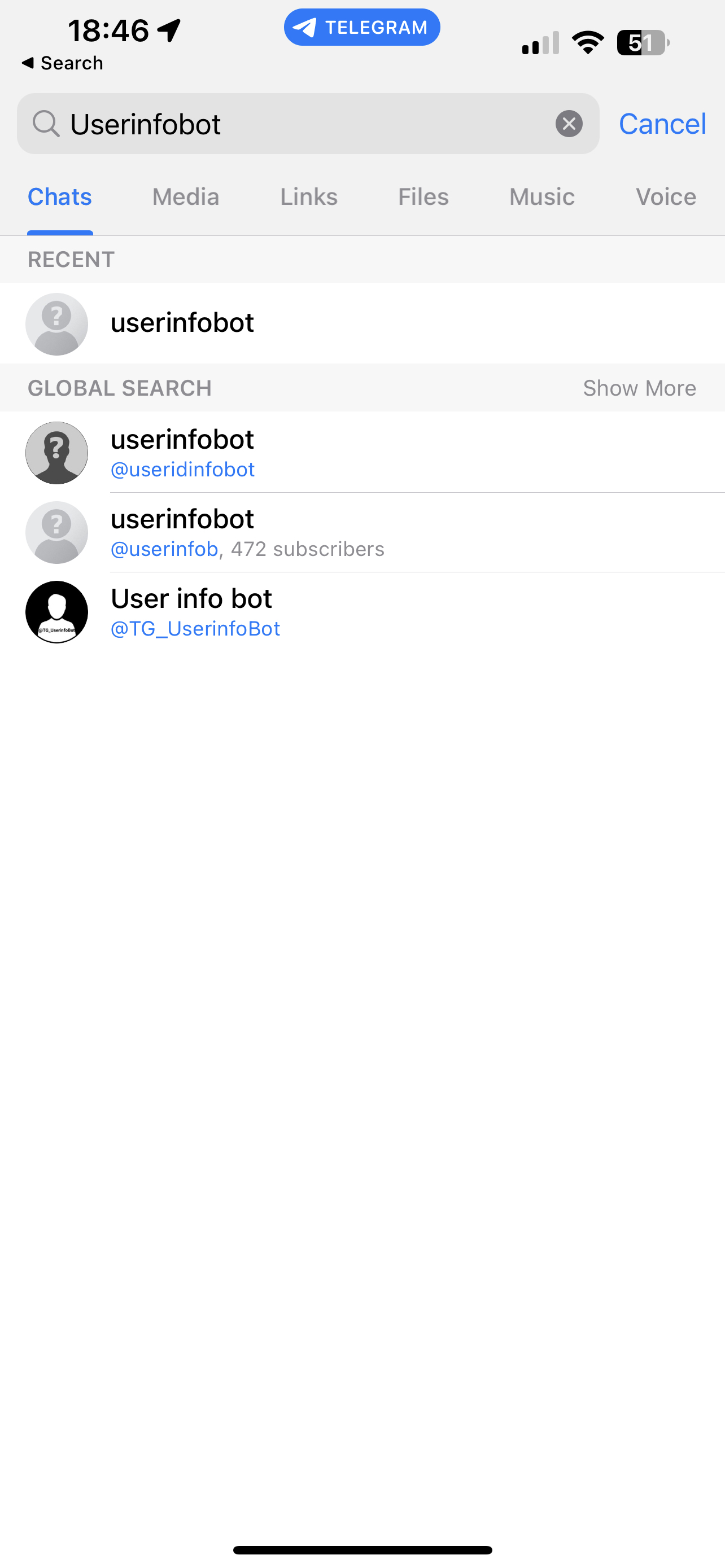 Telegram User Info Bot Search
